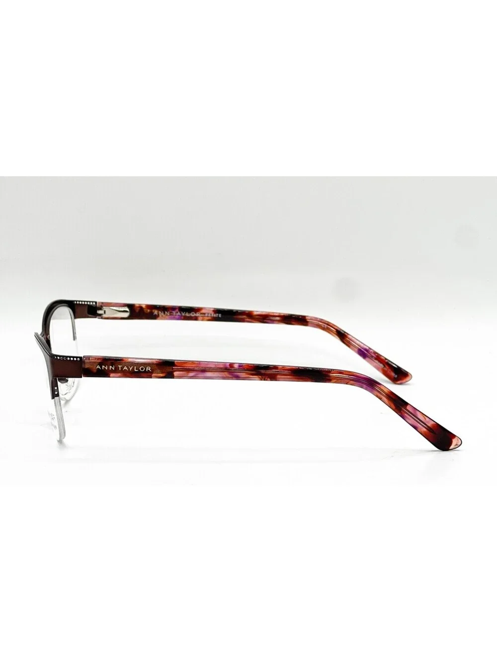 Ann Taylor Atp708 C02 Burgundy Authentic Eyeglasses 49-17-140